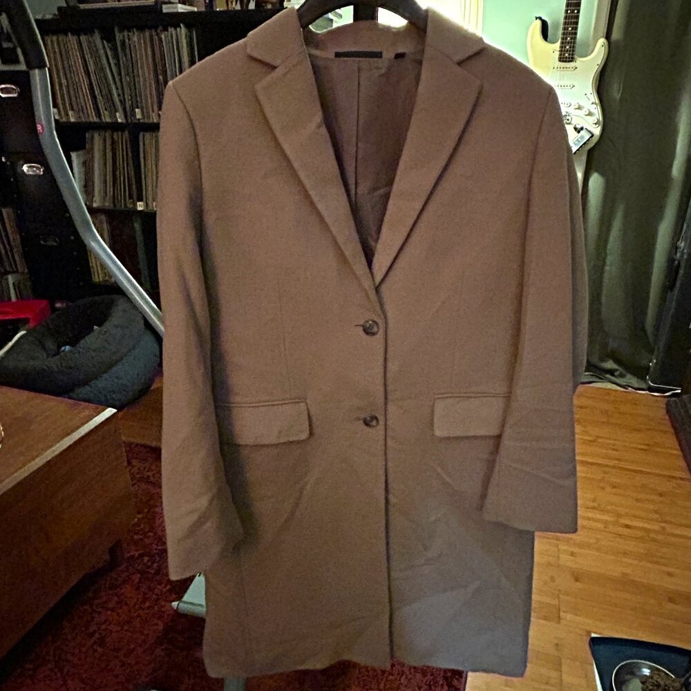 UNIQLO Wool Cashmere Camel Coat Size Large